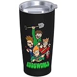 Edds-World 断熱 カップ コーヒー 保冷 保温 タンブラー マグ コンビニ オフィス ステンレス製 蓋付き 持ち運び 直接ドリップ プレゼント用 車用 キャラクター グッズ