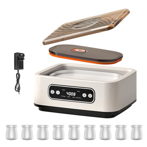 Ultimate 1600ML Automatic Yoghurt Maker with 9 Glass Jars