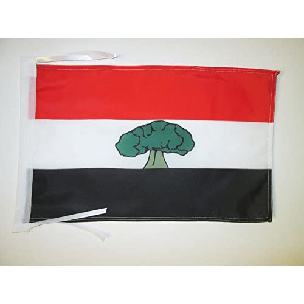 AZ FLAG - Oromia Region Flag - 18'' x 12'' - 100% Polyester Oromiyaa Small Banner with Two Cords - Fade Resistant - Vivid Colors - 18x12 in - 45x30 Cm — image 1