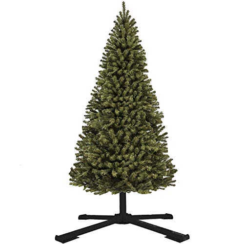 FLY HAWK Christmas Tree Stand, 1.25” Foldable Artificial Christmas Tree Metal Ornament Holder Universal Model Adjustable ,Umbrella Stand Artificial Christmas Tree for Pine SprucePoplar (Black)