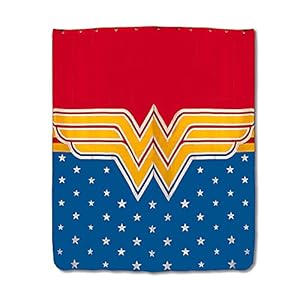 DC Comics Wonder Woman Shower Curtain | 71 x 71 Inches