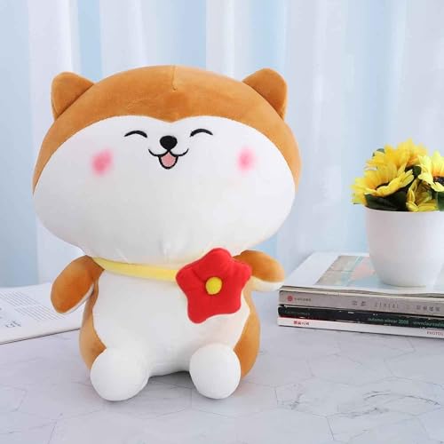 Image of DearJoy Cat Plush Toy with Flower Stuffed Ultra-Soft,Skin-Friendly & Huggable Cuddly Soft Toy Gift for Kids, Babies & Toddlers Birthday Return Gift,Baby Room Decor & Bedtime Companion - 25cm (10-Inch)