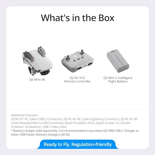 DJI Mini 4K, Drone with 4K UHD Camera for Adults, Under 249 g, 3-Axis Gimbal Stabilization, 10km Video Transmission, Auto Return, Wind Resistance, 1 Battery for 31-Min Max Flight Time, Intelligent — view 6