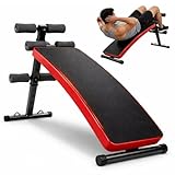 Foldable Sit Up Bench Adjustable Weight Bench with 440LB Weight Capacity Decline Ab Bench for Home Gym Core Training Sit Up Exercise Equipment