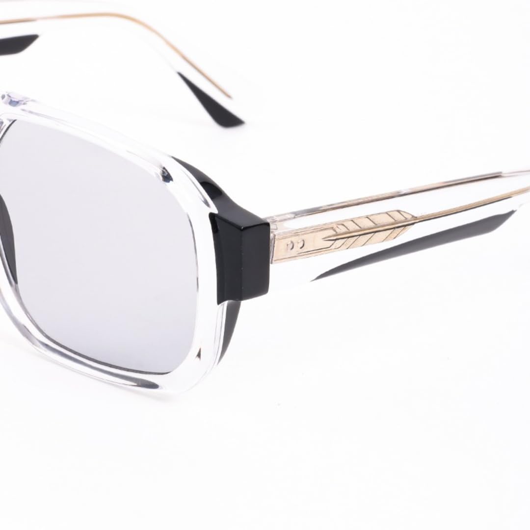 Gafas de sol de acetato hechas a mano, estilo retro, para exteriores, montura grande, protección UV400.