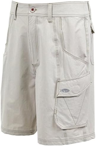 AFTCO Stealth Fishing Shorts - Stone - Size 32