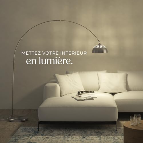 Lampe arquée sur pied style rétro des années 70 - vue 7