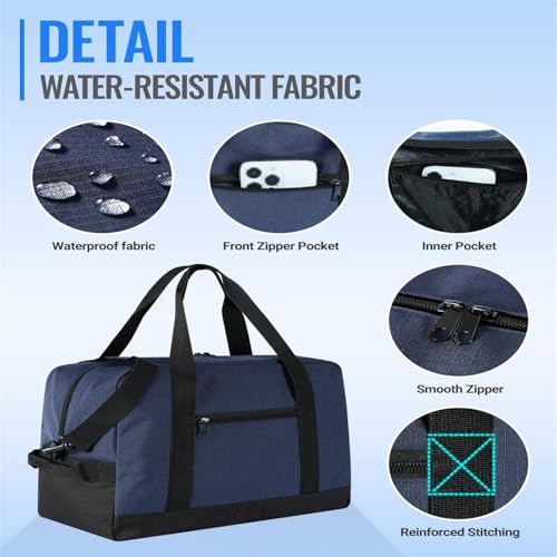 14 Inch Duffel Bag Storage Hand Carry On Bag Lightweight Travel Bag Carry On Luggage For Women Men for Trips or Sports Organizing Bedroom(Blue)3