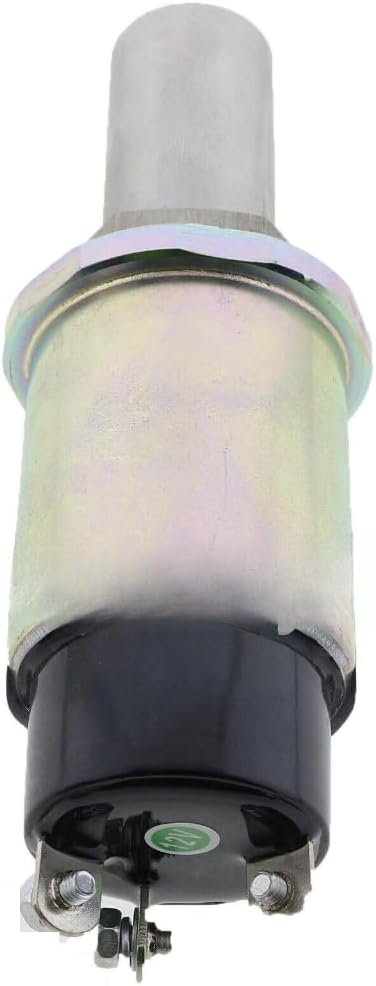 12V Stop Solenoid Valve, Compatible with Woodward MF7250 MF7252 MF8160, 12V SA-3991-12 836640253, Standard Replacement Parts for Agricultural Construction Equipment