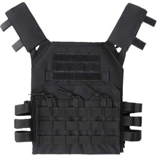 Baokuan Mens Vest Military Army Waistcoat Molle Plate Carrier Airsoft Vest for Outdoor Camping Hunting Fishing Hiking Airsoft War Game