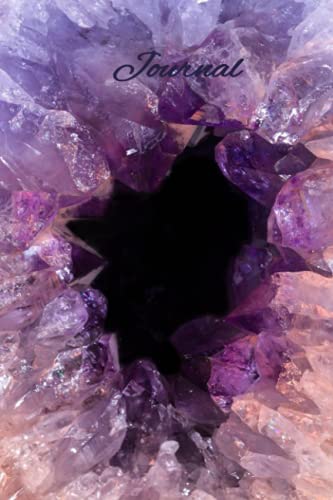 Amethyst Crystal Journal: Purple amethyst journal