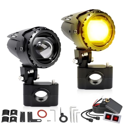 Luz LED para motocicleta MT05-YX-par fabricada en aluminio con disipación térmica