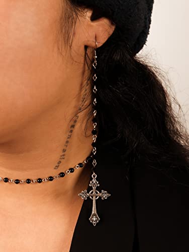 Sacina Gothic Cross Earrings, Goth Earrings, Halloween Christmas New Year Jewelry Gift For Women2
