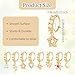 JIYIN 8Pcs Dangle Nose Rings Hoop for Women, Nose Hoop Dangling Noses Piercing Jewelry, Gold Flower Leaf Heart Star Butterfly Moon Shape Noses Rings Hoops Fashionable Accessories for Party