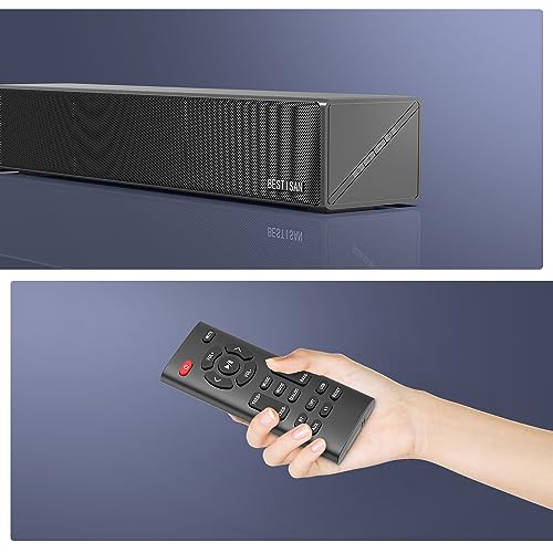 BESTISAN Sound Bars for TV, 16.5 Inches Sound Bar with Optical, AUX, USB and Bluetooth Inputs, Soundbar for TV(DSP, TREB and Bass Adjustable, Cyclic Switching Mode，Reset Function - Thumbnail 5