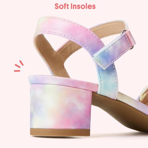 Image of FabKids Girls Braided Open Toe Ankle Strap Flat Lightly Padded Sandals Summer Holiday Party Dress Shoes for Toddler Little Kid Big Kid