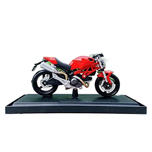 Modèle de moto Ducati Monster 696 1:18 miniature avec balancier mobile et cadre en alliage durable