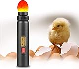 Light Egg Candler LED Light Tester for All Egg Type, Powered by Power Cord Only, Incubator Light Monitor Flashlight Candeling For Chicken Duck Bird Egg Breeding Fertility