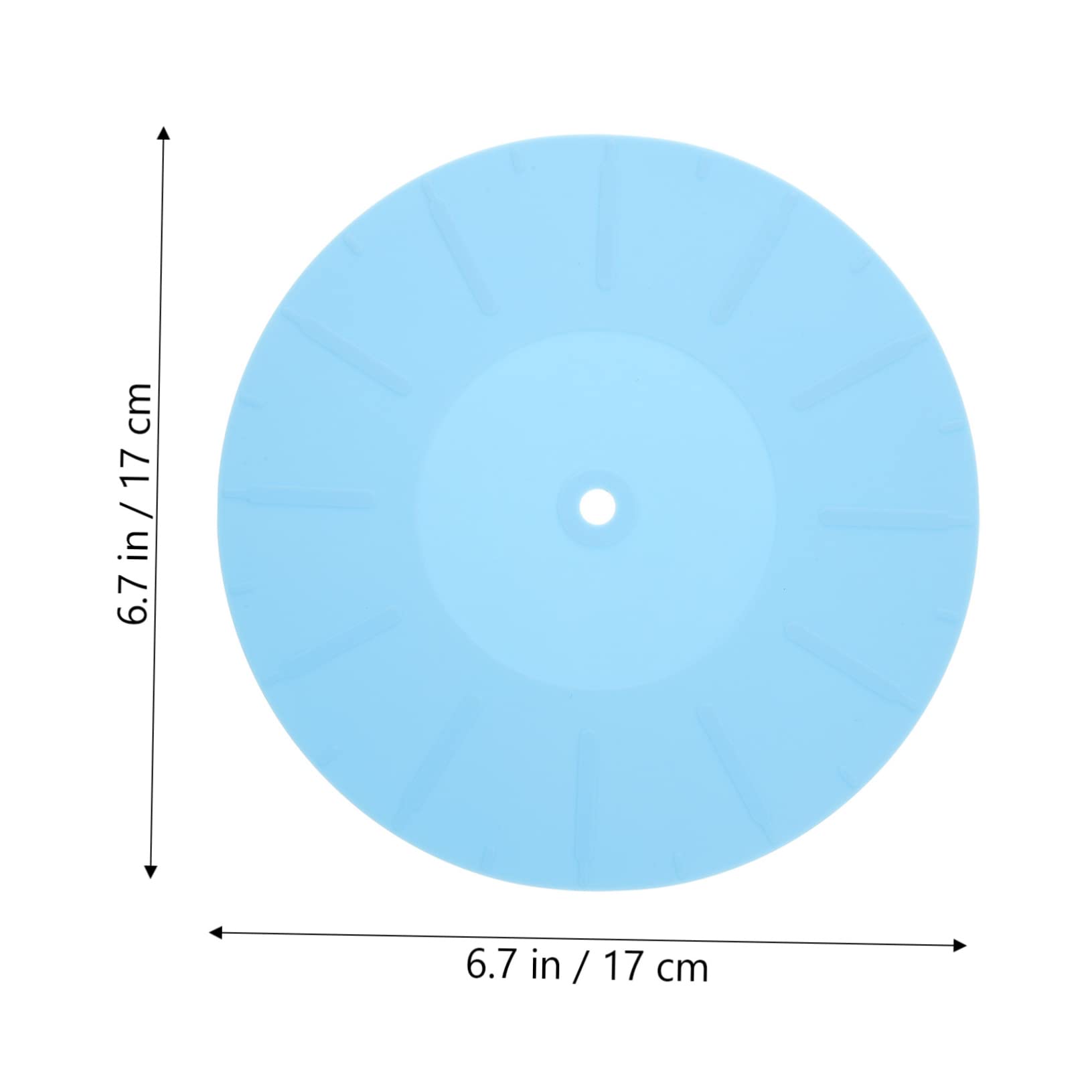 CIMAXIC Anti-static Vinyl Record Mat for Electronic Turntable White Slipmat Pad