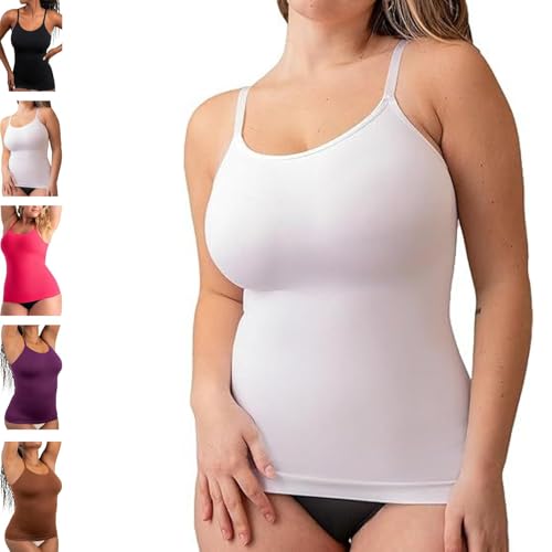 Cumulatively Camisole, 2025 All Day Shaping Comfort Stretch Camisole, Cumulatively New Crew Neck Tops