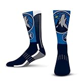 For Bare Feet NBA MINNESOTA TIMBERWOLVES Logo Zoom Mesh Secondary Color Crew Sock Youth