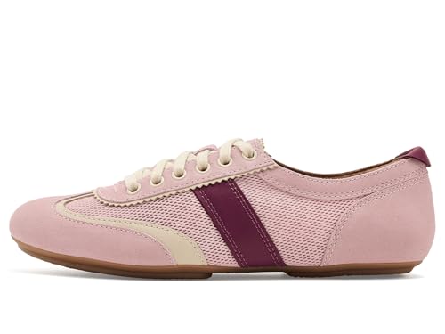 Image of Dansko Milana Slip-On Sneakerina Flats for Women - Sneaker-Inspired Ballet Shoe with Built-in Wedge and Arch Support - Lightweight Rubber Outsole - Leather and Mesh