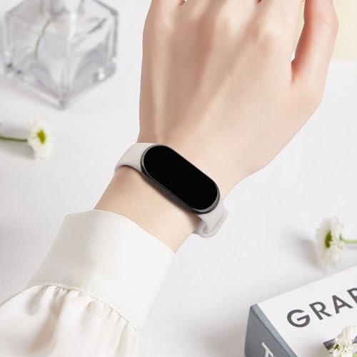 Image of Vanjua Watch Strap for Xiaomi Smart Band 10 /9 /8, Soft Silicone Adjustable Sport Wrist Band for Xiaomi Mi Band 8 /9 /10 Smart Watch (No Watch)