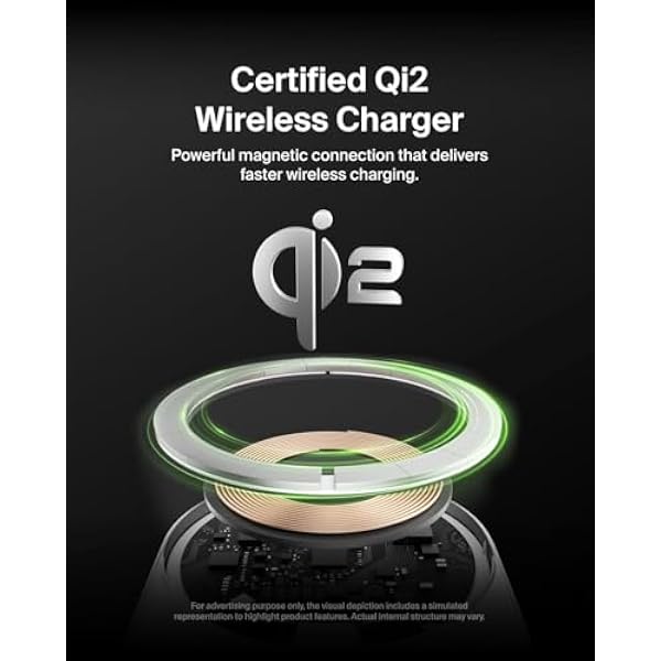 Беспроводная магнитная автомобильная зарядка Belkin BoostCharge Pro 15 Вт с поддержкой Qi2 автомобильный держатель совместимый с MagSafe для установки на вентиляционную решетку для iPhone 16 13 в комплекте кабель USB-C USB-C 1 5 м