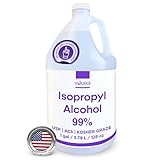 Volu-Sol Isopropyl Alcohol 99% (Isopropanol) - High Purity, USP - Kosher Grade IPA - 1 Gallon (128 oz) (4 Quarts) (4 Pack 32 oz) for Medical, Lab Equipment & Electronics, Clear Bottle
