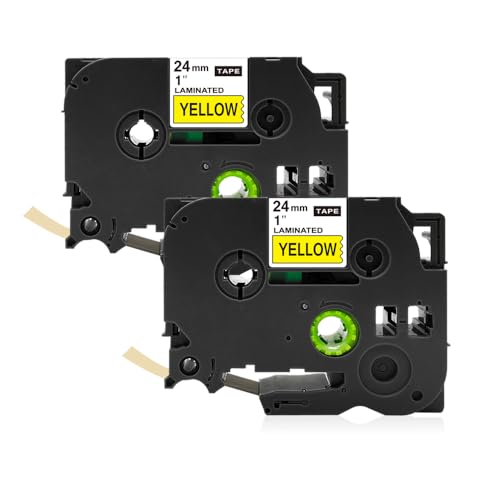 Flowerty �݊� �u���U�[�H�� TZe-651 ���n������ 24mm�� 2�Z�b�g ����8m �s�[�^�b�` P-touch �ėp �e�[�v�J�[�g���b�W