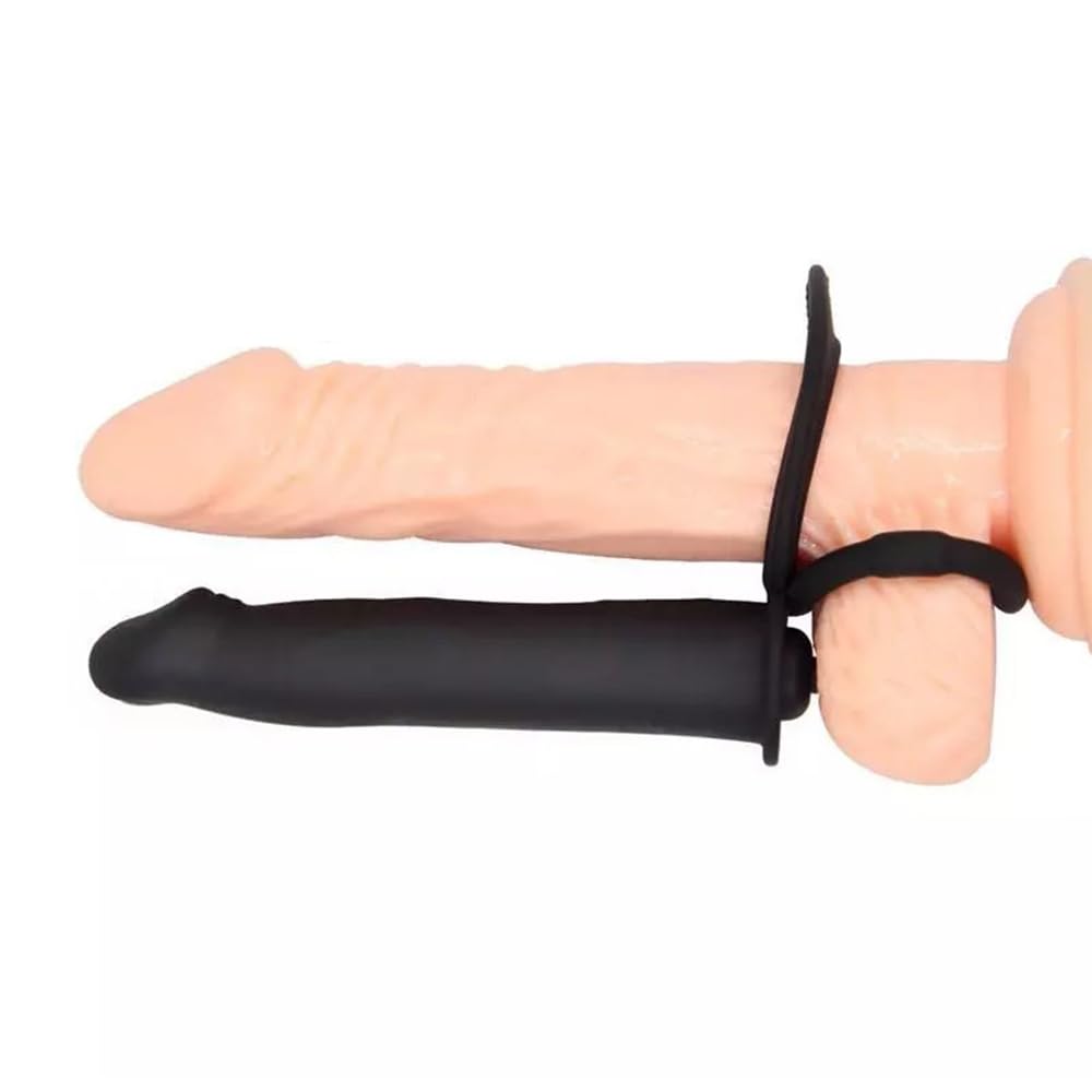 Strap On Anal Vibrator Vibrating Cock Ring with 10 Vibration Mode Penis Ring Erection Enhancing Strap-On Dildo Butt