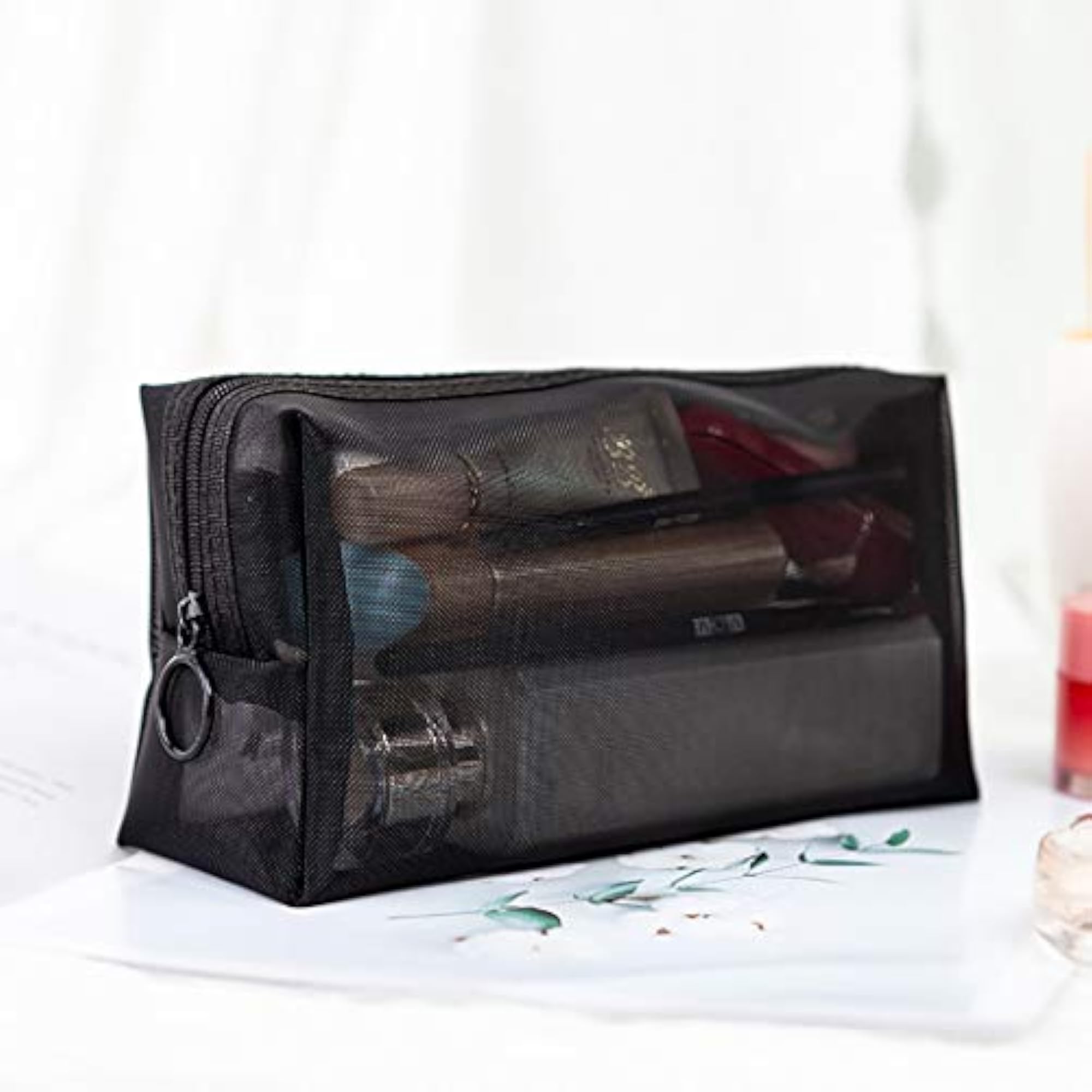Multipurpose Mesh Makeup Bag Toiletry Pouch