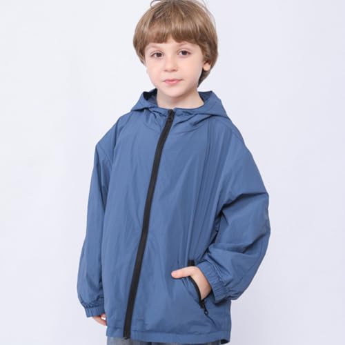 Image of Feidoog Toddler Boys Girls Jacket Windbreaker Hooded Zip Up Outerwear Coat