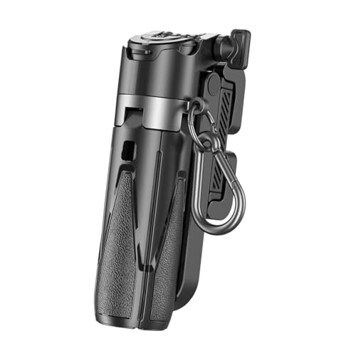 Palo selfie extensible compacto negro de aleación de aluminio recargable multifuncional 7