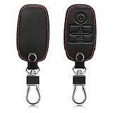 EDLE LEDEROPTIK: Die Auto Schlüsselhülle besteht aus robustem Kunstleder und schützt Deinen Schlüssel durchweg vor Schmutz, Kratzern und Abnutzungserscheinungen.