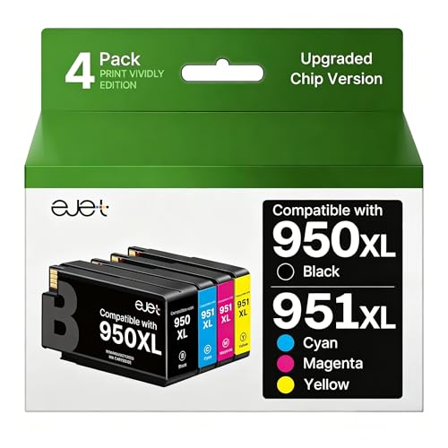 ejet 950XL 951XL Combo Replacement for HP 950 XL 951 XL Ink Cartridge...