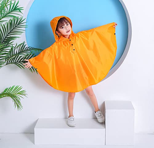 Image of Freesmily Kids Cute Raincoat Waterproof Rain Poncho Jacket Coat for Girls Boys