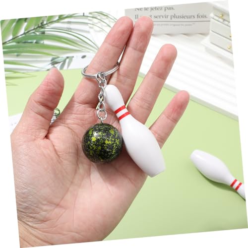 Porte-clés de quilles de bowling en plastique Toddmomy - 2