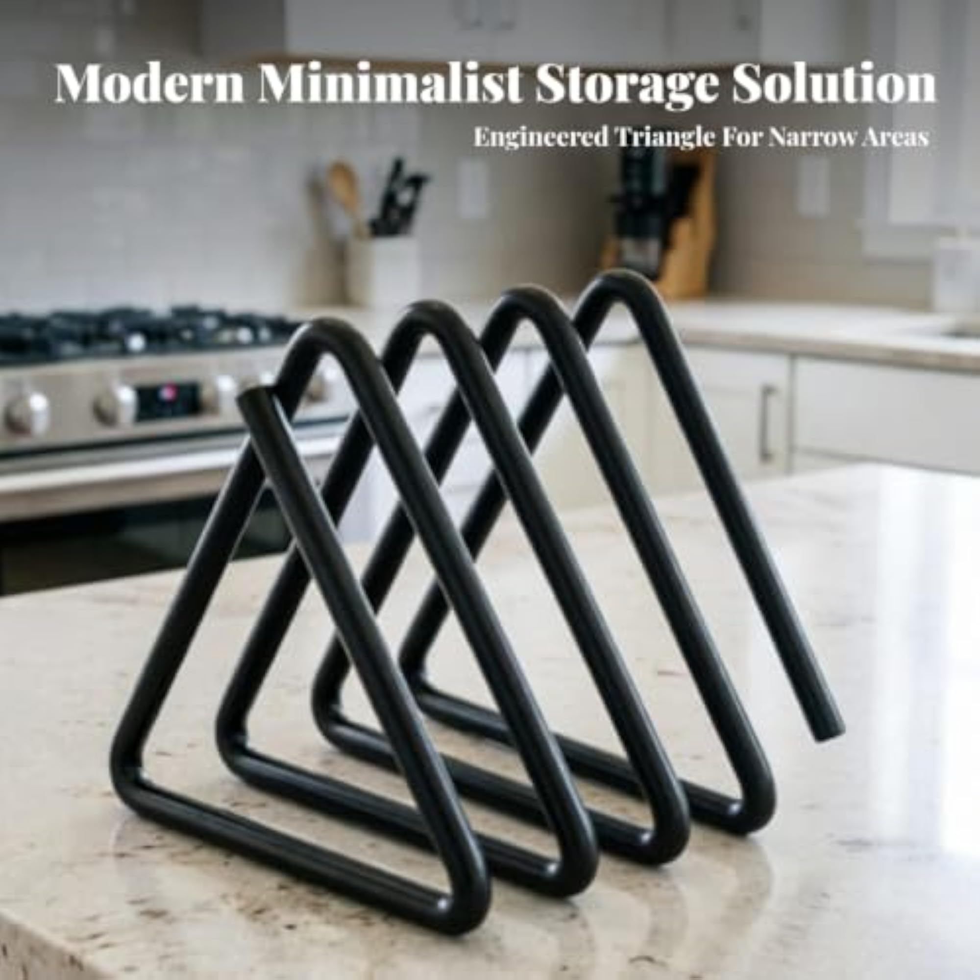 Compact Cutting Board Storage Rack for Countertop