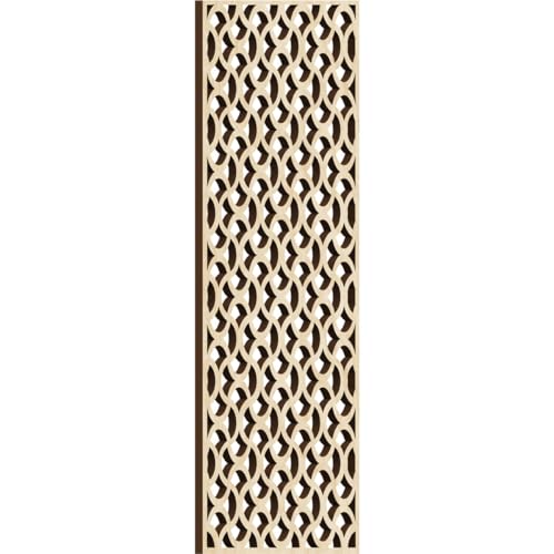 Image of Resort Decorative Pierced Fretwork Wood Wall Panels, 9 3 /8 inchW x 24 3 /8 inchH x 3 /8 inchT, Birch