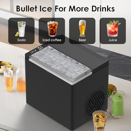 Fabricadora de hielo portátil para encimera 9 cubos bomba miniatura 2