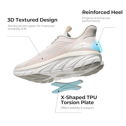 Image of ALLSWIFIT Mens Slip On Walking Shoes Running Sneakers | Comfortable, Tennis, Breathable, Non Slip, Cushion, Lightweight, Athletic, Gym, Workout, Cross Training, Fashion