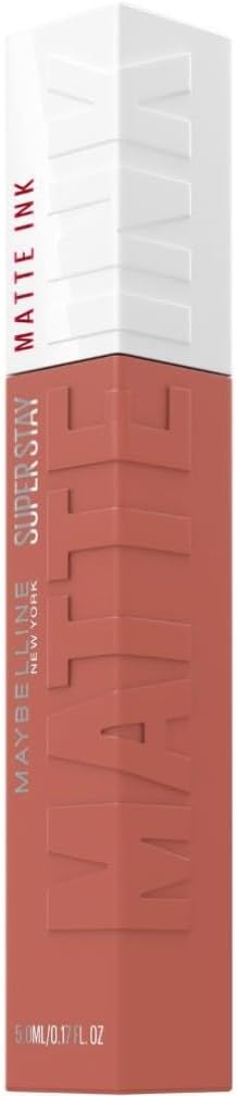 Maybelline New York Rossetto Matte SuperStay Matte Ink, Tinta Labbra a Lunga Tenuta, Colore Intenso e Vibrante, No Transfer, Seductress (65), 5 ml