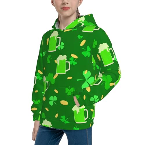 St Patrick's Day2 Kid Hoodies Boys Sweatshirts Girls Pullover with Pocket2