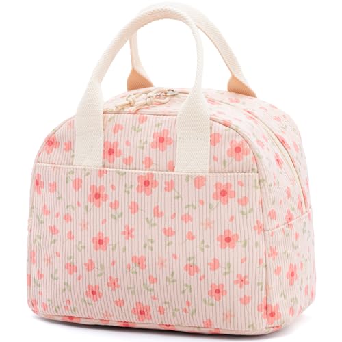 Image of LOVELYWIND Lunch Box for Women Cute Lunch Bags for Women Lunch Tote Bags Reusable Insulated Lunch Box Large Capacity Reusable Insulated Cooler for Work or Travel Gifts or Beach