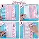 5 Stück Blanko-Aufgabenlisten-Boards, Beweglicher Schieber To Do Liste Kinder, Robust Checklist boards mit 10 Blatt Blankokarton