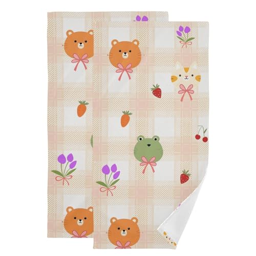 Toallas de mano de algodón premium de 36 x 72 cm suaves y decorativas 2