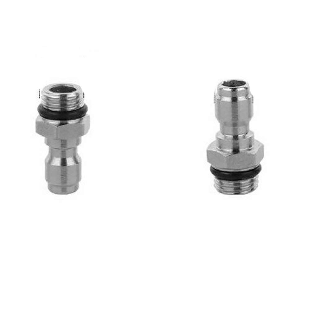 Pressure Washer Gun Adapter BE-TOOL 1/4" Pressure Washer Adapter Quick Release Coupling Adapter for Garden Hose Pressure Washer Gun 2PCS (5#)