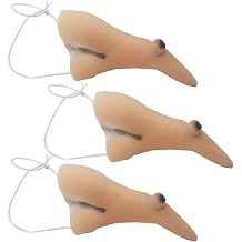 GSHLLO 3 PCS Latex Witch Fake Nose Halloween Nose Cosplay Props with Elastic Band Halloween Costume for Adult