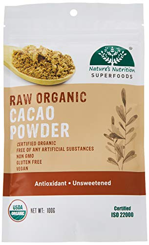 Natures Nutrition Raw Organic Cacao Powder 100g